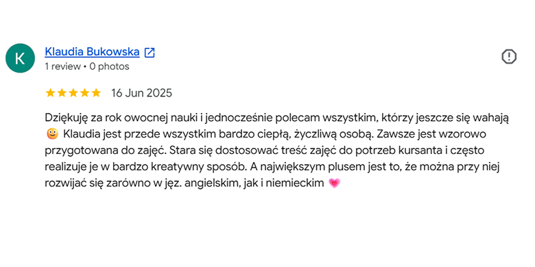 OPINIA KLAUDIA